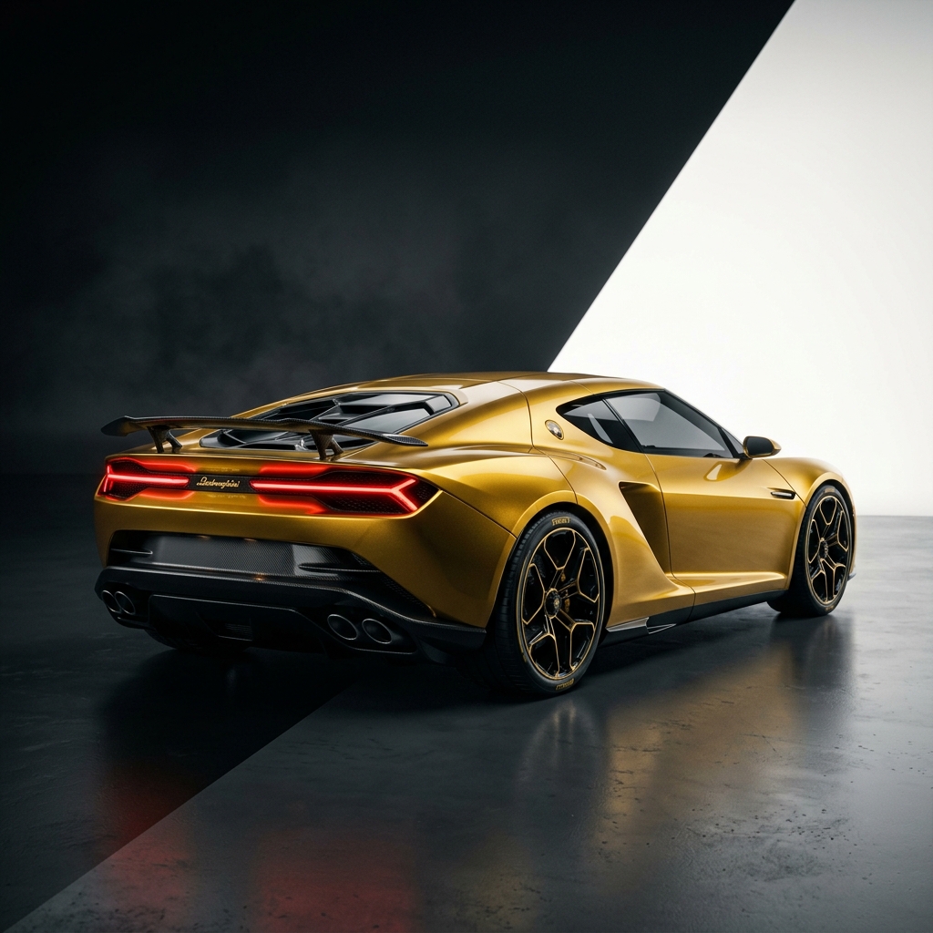 Gold Lamborghini Partner Car